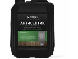 Антисептик-грунтовка для древесины MEDERA 50, 5 л, 2004-5