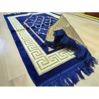 Молитвенный коврик темно-синий мягкий ворс
