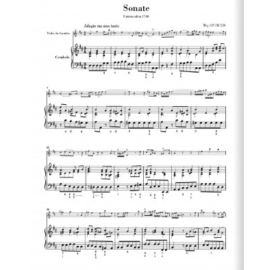 Bach C.Ph.E. 3 Sonaten f?r Viola da gamba (Viola)