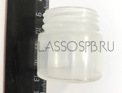 ПП банка полупрозрачная + крышка белая 20 мл х 10 шт