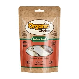 Organic Сhoice 60 г лакомство для собак вымя говяжье