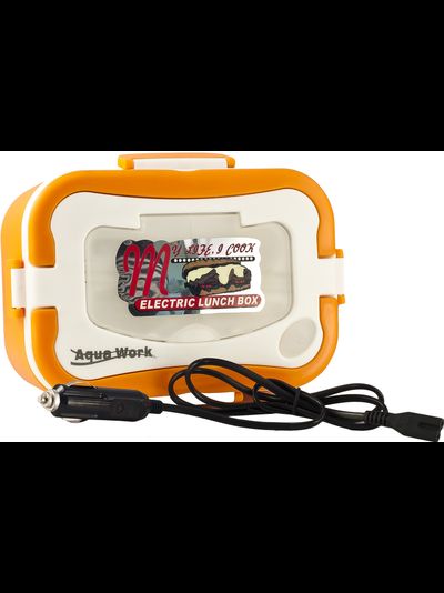 Ланчбокс с подогревом Aqua Work 12 вольт оранжевый