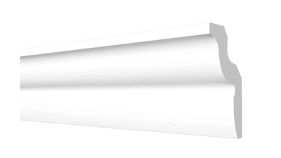 Потолочный плинтус DECOR-DIZAYN DD22, из дюрополимера, под покраску, ударопрочный, 2 метра.