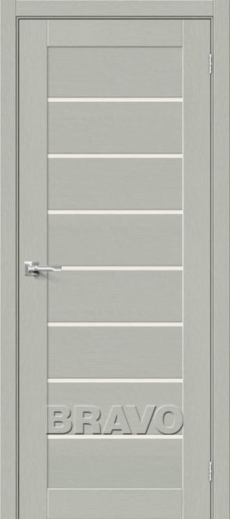 Межкомнатная дверь с экошпоном Браво-22 Grey Wood/Magic Fog