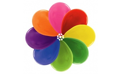 Премиум шар 10"/25см Металлик, Sx, 100 шт МИКС