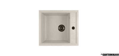 Мойка из искусственного мрамора MIXLINE ML-GM28 прямоугольная отверстие справа 445*500*190мм