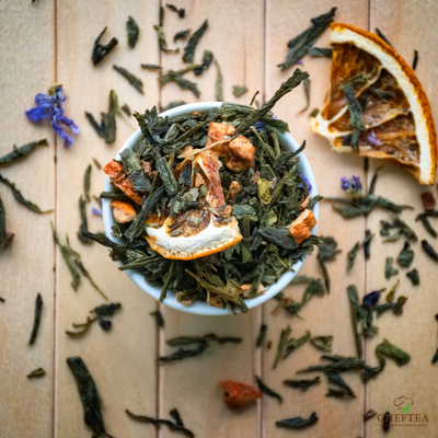 Зеленый чай с апельсином и корицей - Зимний сон 150г