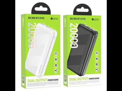Аккумулятор внешний резервный BOROFONE BJ27A Pindar 20000mAh (черный)