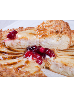 Песочный пирог "Яблоко со сливками" (1000 гр)
