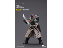 Командир Кадианской Гвардии (Warhammer 40k) - КОЛЛЕКЦИОННАЯ ФИГУРКА 1/18 Astra Militarum Cadian Command Squad Commander with Power Sword (JT7905) - JOYTOY