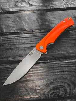 Складной нож Чиж плюс сталь К 110, рукоять G10, цвет оранжевый