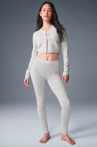 Alo Yoga POINTELLE SWEATER BE MINE CARDIGAN - Кардиган (Размер S)