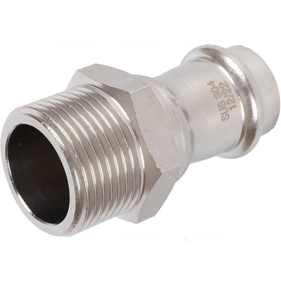 Переходник ROMMER ВПр-НР, 22х1 из нержавеющей стали прессовой