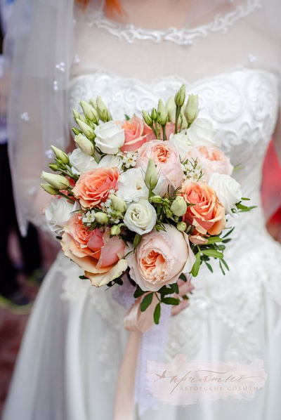 Букет невесты & Бутоньерка № 1357
