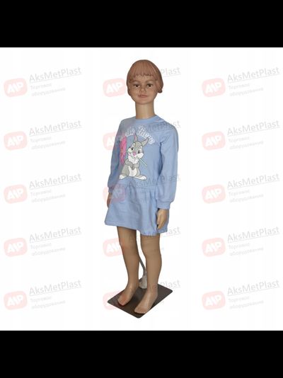 F110 Манекен детский пластиковый рост 110 см на металлической подставке