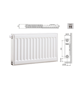 Cтальной панельный радиатор PRADO Universal  21х300х900