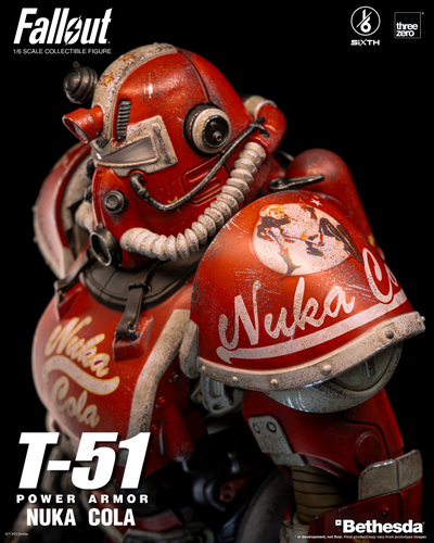 Силовая броня Т-51 "Нюка-Кола" (серия Fallout) - Коллекционная фигурка 1/6 Fallout T-51 Nuka Cola Power Armor (3Z07730W0) - Threezero