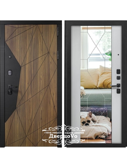 AFINA (АФИНА) 100 мм (ТРЕХКОНТУРНАЯ) СОФТ ЧЕРНЫЙ-ОРЕХ КАНЬОН КОНЬЯК/ СОФТ БЕЛЫЙ-ЗЕРКАЛО С РИСУНКОМ. ПОВЫШЕННАЯ ТЕПЛО- и ЗВУКОИЗОЛЯЦИЯ.