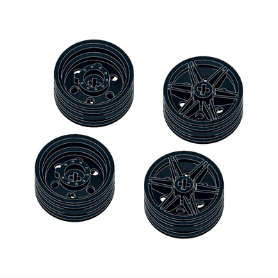 !АНАЛОГ! Wheels /  30 narrow rims Black, BLACK (WHL3)