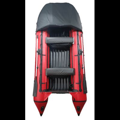Моторная лодка ДИКИЙ 380 НДНД с тентом красный