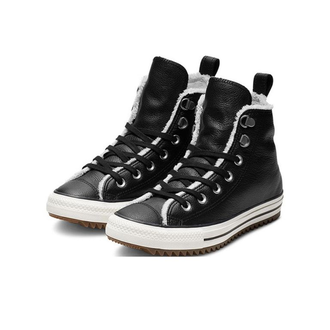 Кеды Converse All Star Hiker Leather кожаные черные высокие