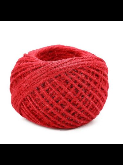 Шпагат джутовый (красный), 50м