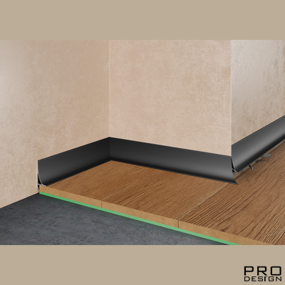 Плинтус Pro Design Corner L 584 Черный