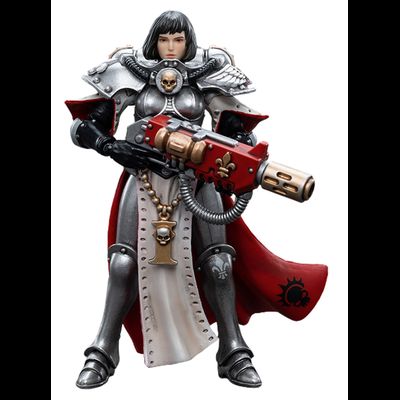 Сестра Битвы Ордена Серебряной Завесы Ирменгард (Warhammer 40k) - КОЛЛЕКЦИОННАЯ ФИГУРКА 1/18 Adepta Sororitas Battle Sisters Order of the Argent Shroud Sister Irmengard (JT4638) - JOYTOY