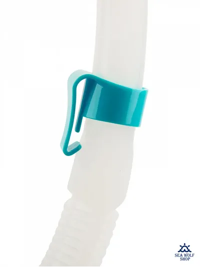 Маска для дайвинга с трубкой Sargan "БАТТЕРФЛЯЙ-М" бирюз. силикон