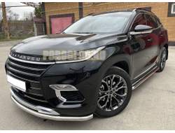 Защита переднего бампера d53 для CheryExeed TXL 2020-