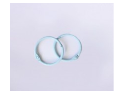 Разъемные кольца, диаметр 30 мм (цвет голубой)