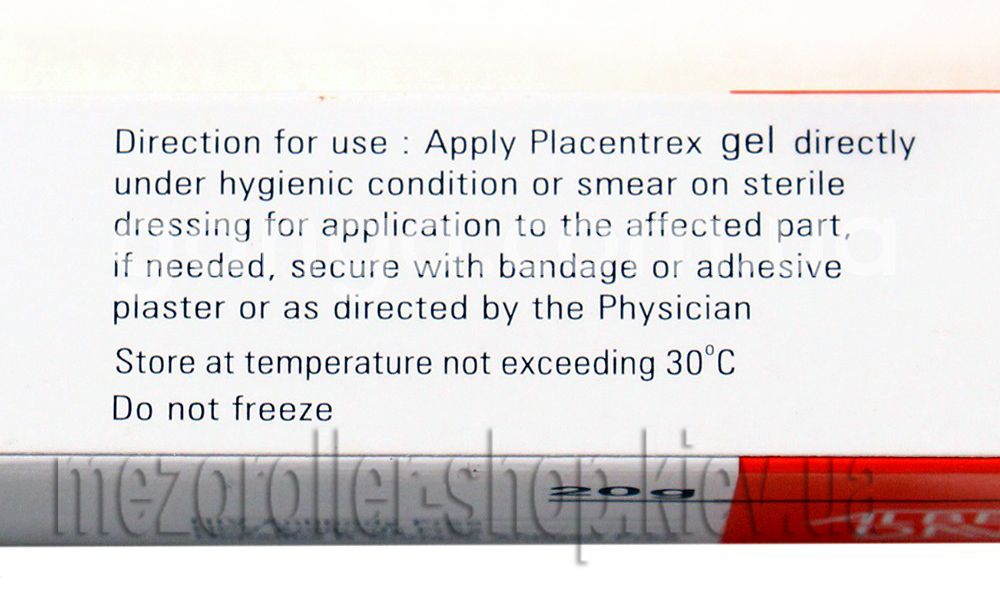 Placenta Extract Gel (Плацентрекс) 20 g с плацентой для омоложения кожи ...