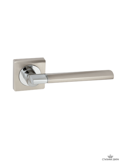 Ручка на квадратном основании  VETTORE R06.178 SN/CP (Сатин/Хром)