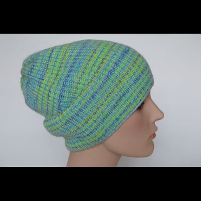 Зеленая разноцветная шапка вязаная Vizio Италия 6914 CL