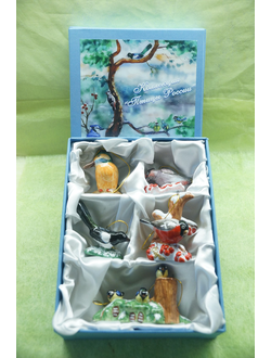 Комплект елочных игрушек "Птицы России"