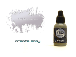 Pacific88: Краска акриловая Aero Easy Metal M-32 "Сталь" (18 мл.)