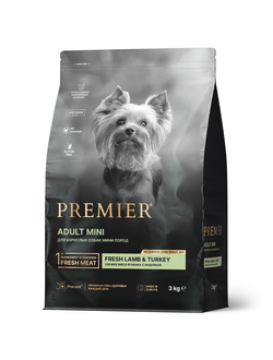 PREMIER (Премьер) сухой корм для собак мини - пород, Ягненок, индейка 3 кг