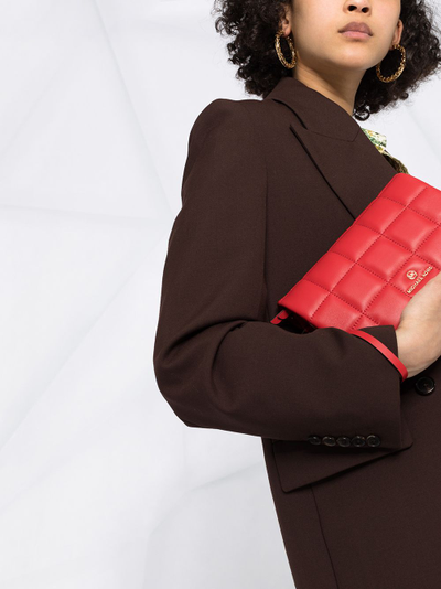 Стеганая сумка женская Michael Kor Jet Set Charm цвет красный