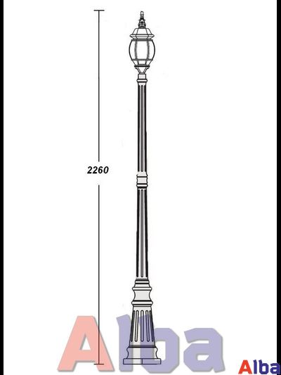 Садово парковый светильник America S 409 w
