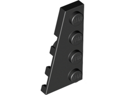 Wedge, Plate 4 x 2 Left, Black (41770 / 4161332)