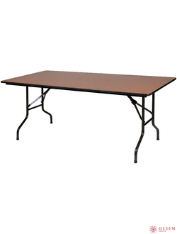 Стол банкетный складной 1800х800, орех, черный