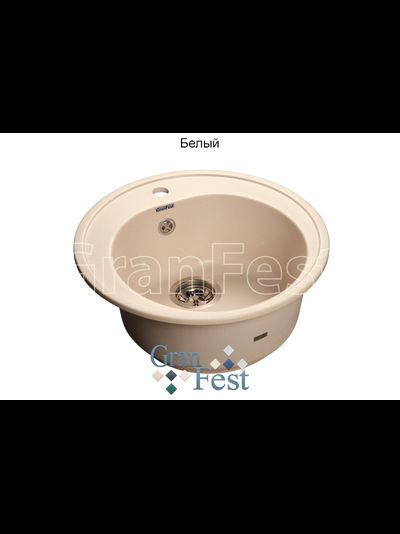 Керамическая мойка для кухни Granfest GF-R510 круглая мойка