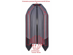 Усиление днища лодки по баллонам и ёлочка у транца