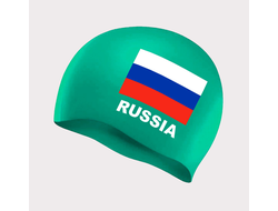 Шапочка для плавания силикон Флаг России ( цвета в ассортименте)