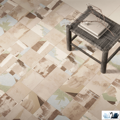 Керамогранит Simpolo Scs Arti Beige 19,8х19,8 см с орнаментом