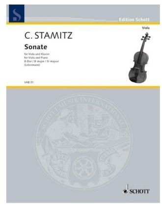 Stamiz Sonate B-Dur fur Viola und Klavier