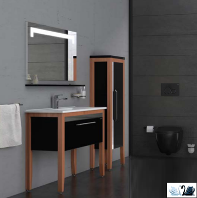 xКнопка смыва CREAVIT SPA GP7002.02, черный глянцевый