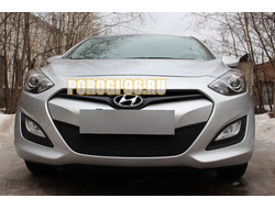 Защита радиатора Hyundai i30 2013-2015 black