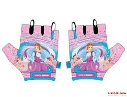Перчатки велосипедные детские Princess Kate, гелевые вставки, розовый, размер 3XS/4XS  (VG 952 Princess Kate)