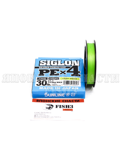 ШНУР SUNLINE SIGLON PE X4 150М LIGHT GREEN 1.7